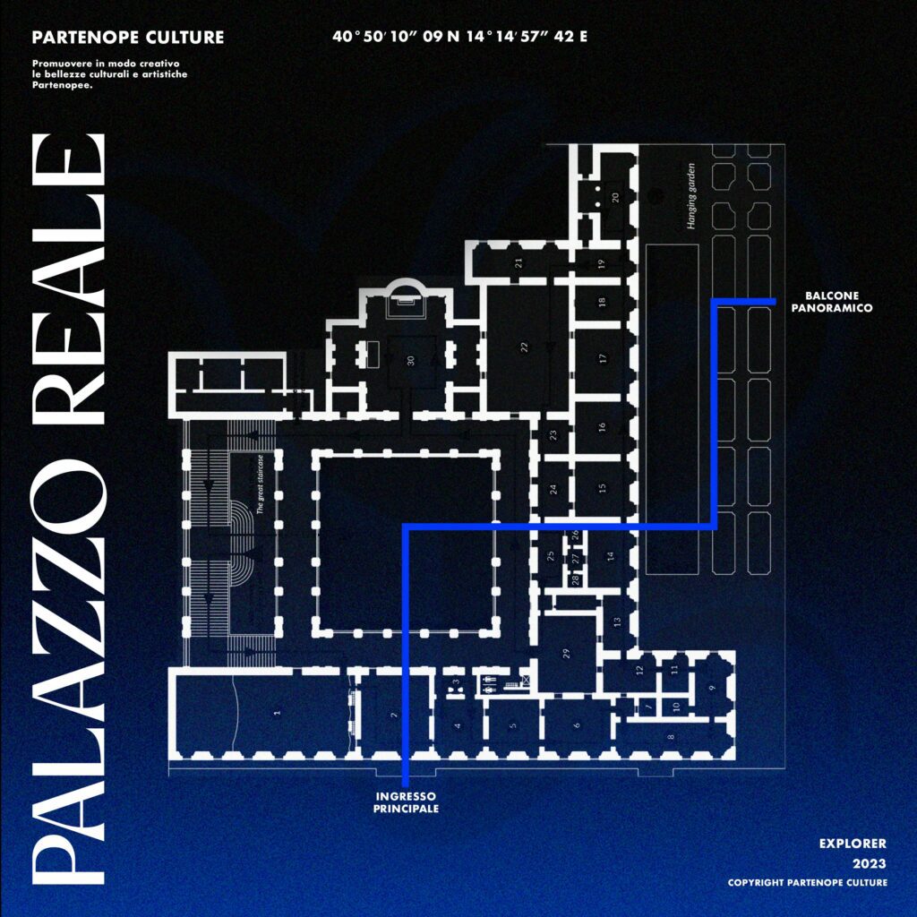 Balcone panoramico nel palazzo reale